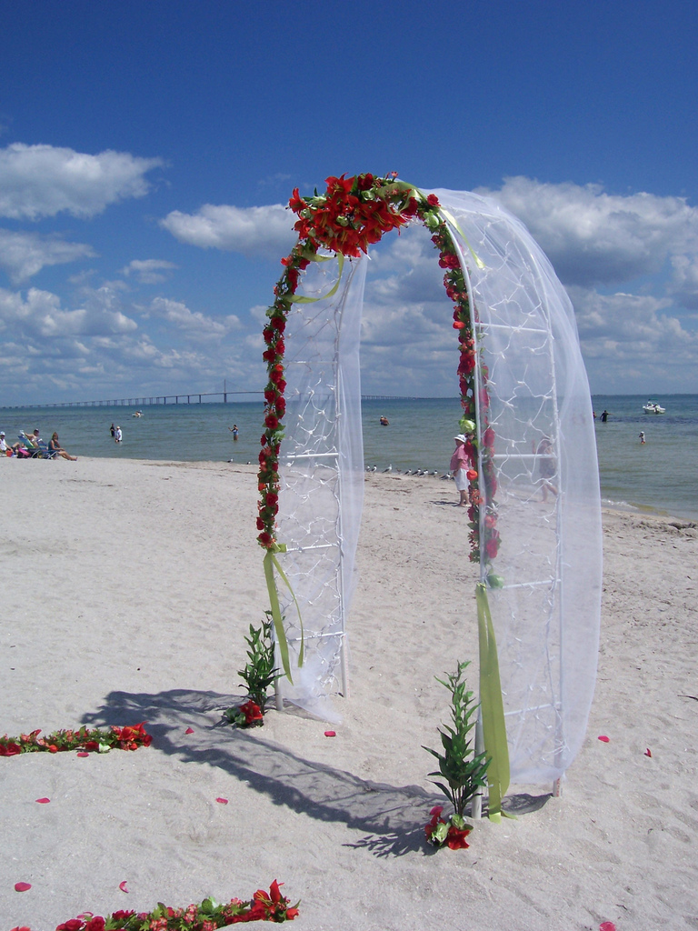 Decorated Wedding Arch