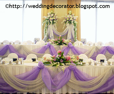  Homes  Sale on Wedding Decoration Tables On Head Table Decorations Wedding Decorator